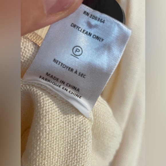 KULE The Binx Cream Striped Cotton Cardigan Size M - Picture 8 of 9